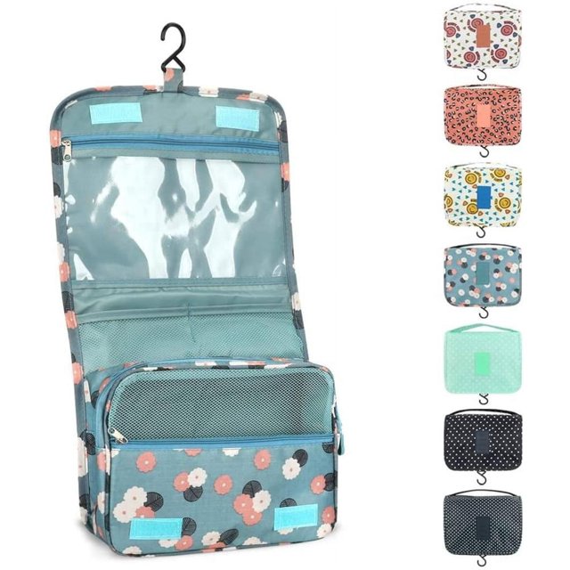 Neceser para colgar Neceser de viaje plegable con asa, neceser, neceser para mujer niña dama