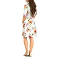thumbnail image 5 of SUNSIOM Robe de Maternité pour Femmes Décontractée à Col en V à Pois/fleurie à Manches Mi-Longues Robe pour Grossesse Vêtements Séance Photo, 5 of 5