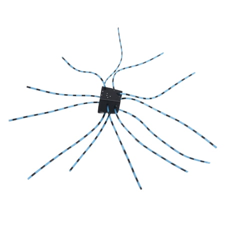 Dice Baits for Bass Fishing with Textured Matte Black Cube Base and Multi-Directional Soft Strip Appendages High Simulation Freshwater Bait for Bass Crappie Trout and Walleye