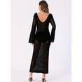 thumbnail image 4 of DARING DIVA Beach Cover Ups Long Sleeve Swim Bathing Dress S Black, 4 of 6