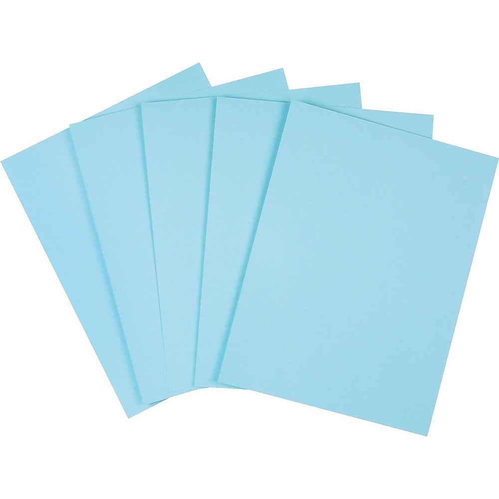 Staples Pastel Colored Copy Paper 8 1/2" x 11" Blue 500/Ream (14786