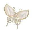 thumbnail image 4 of Sharplace Butterfly Brooch Pin Rhinestone Brooches Lapel Badge Pin Brooch Badge for Ladies Female Male Suit Bridal Bridegroom Men Women White, 4 of 9