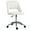 Crème Blanche, variante sur Vinsetto Chaise de Bureau Sans Accoudoirs Pivotante, Rouge