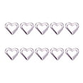 thumbnail image 2 of STRANDCHIC Heart Shaped Paper Clip Purple Metal 20Pcs 1x1x0.04In, 2 of 9