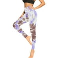 thumbnail image 3 of Kaemgyyd Leggings for Women Trendy High Waisted Butt Lift Yoga Pants Casual Slimming Tie-Dye Workout Tights, 3 of 5