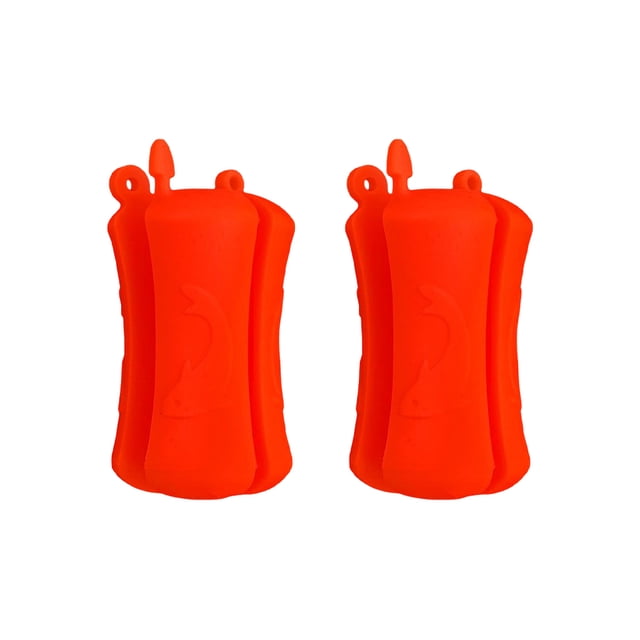 Eigraketly 2 uds sujetador de caña de pescar varillas de encuadernación poste engranajes elásticos fuertes soporte de corbata herramienta de aparejos Pescar Naranja Eigraketly OD030421-04