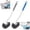 Gray/Blue, variant on Bxaolu Bathroom Toilet Bowl Brush, Curved Design Toilet Brush for Deep Cleaning Under Rim, Good Toilet Brush, Easy Handy Compact Toilet BowlCleaner Brush for Bathroom, 2 Pack