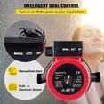thumbnail image 5 of VEVOR Hot Water Circulation Pump Circulator Pump 120W 110V NPT3/4" Automatically, 5 of 9