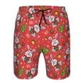 thumbnail image 3 of Pofeuu Cute Christmas Bunny Prin Men's Swim Trunks Quick Dry Bathing Suit Swimming Board Shorts Mesh Lining Beach Swimwear-XX-Large, 3 of 6