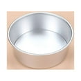 thumbnail image 5 of comerut 1/2Pcs 6/8 Inch Aluminum Alloy Non-stick Fruit Tarts Pizza Cake Mold Baking Pan, 5 of 8