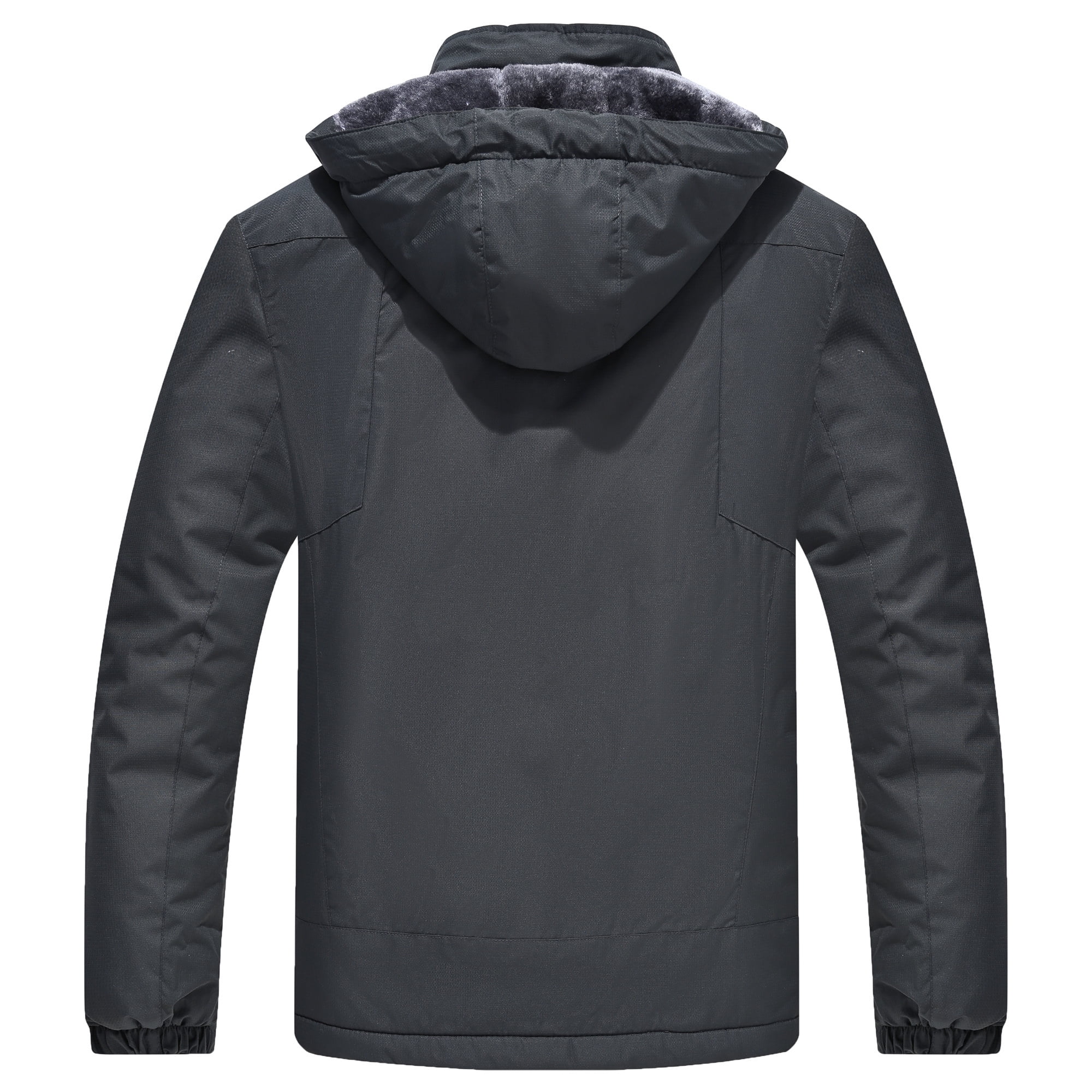 Lavenicole Men's Waterproof Ski Jacket Fleece Lined Warm Winter Snow Coat Mountain Windbreaker Hooded Raincoat