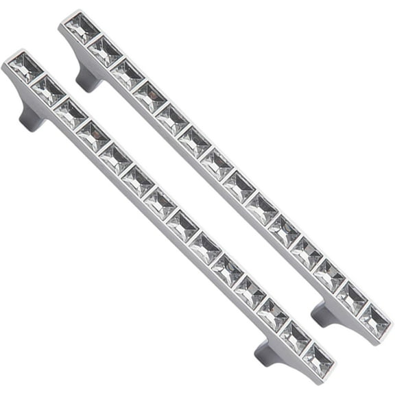 Gamvdout Chest of Drawers Modern Europe Decorated Clear Rhinestone Crystal Cabinet Handle Pull Knob for Furniture Door Wardrobe Cupboard Drawer knobs