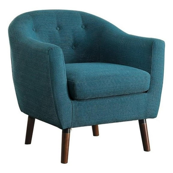 Pemberly Row Upholstered Accent Chair in Blue