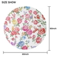 thumbnail image 2 of Round Tablecloth Spring Summer flower 60x60 Inch Table Cover for Party Dinner Picnic Round, 2 of 5