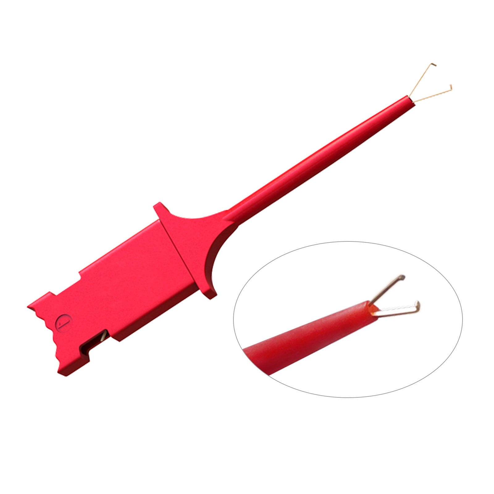 ELECTCHN SMD IC Test Hook Clips 12PCS with Silicone Jumper Wires Test Leads Kit for Electrical Testing 6 Colors