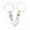 Gray, variant on 2Pcs Love Heart Brick Keychain For Couples Friendship Heart KeyRing Delicate Jewelry WY4-White