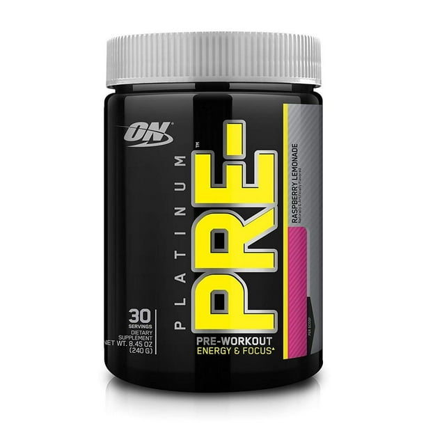 Optimum Nutrition Platinum Pre Workout Powder, Raspberry
