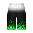thumbnail image 4 of ZVNAΖH Mens Shorts Clearance Mens Shorts Elastic Waistband with Pockets and Drawstrings Mens Summer Beach Casual Shorts, 4 of 4
