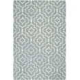 thumbnail image 3 of SAFAVIEH Chatham Xanthia Geometric Wool Area Rug, Blue/Ivory, 8' x 10', 3 of 14