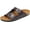 Brown/Wide, variant on Men's Women's Footbed Sandals Comfortable Open Toe Double Buckle Flats Slides