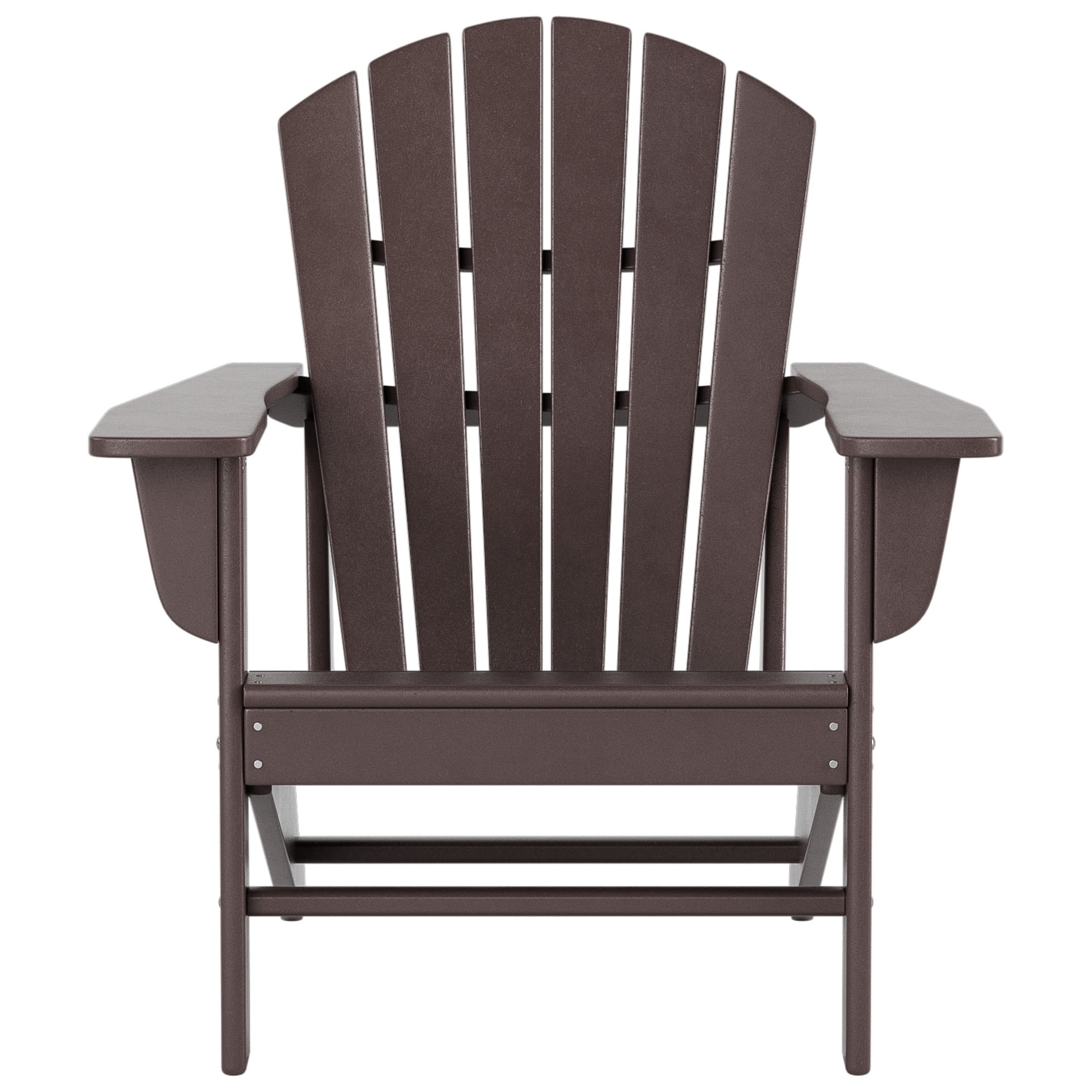 Polytrends  Altura  Outdoor Eco-Friendly All Weather Poly Patio Adirondack Chair (Set of 2) Dark Brown