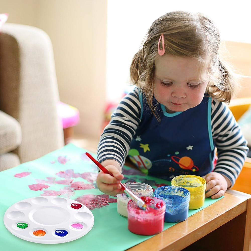 32pcs Paint Tray Palettes - Paint Pallets & Trays for Kids, Plastic Palette