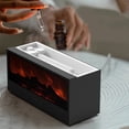thumbnail image 2 of 3D Flame Fireplace Aromatherapy Machine Colorful Humidifier With Remote Control, 2 of 9