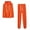 Orange, variant on Honeeladyy Two Piece Lounge Outfits for Women, Solid Color Hooded Sweatshirt with Jogger Sweatpants