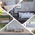 thumbnail image 6 of White Blue Spring Floral Body Pillow Covers 20"x60", Summer Botanical Hummingbird Soft Brushed Microfiber Breathable Throw Pillow Covers, Pillowcase with Zipper for Couch Sofa Bedroom Living Room, 6 of 9