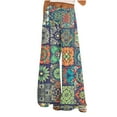 thumbnail image 2 of TMOYZQ Palazzo Pants for Women 2025, Elastic High Waisted Boho Casual Loose Wide Leg Pants Plus Size Print Baggy Lounge Trouser Pants on Clearance, 2 of 6