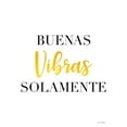 thumbnail image 2 of Stellar Design Studio 19x24 White Modern Wood Framed Museum Art Print Titled - Spanish Good Vibes Only, 2 of 4