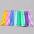 thumbnail image 3 of 100pcs Disposable Micro Applicator Eyelash Extension Cotton Swabs Micro Brush Wands Makeup Tools Pink, 3 of 8
