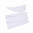 thumbnail image 3 of Ensemble de bain spa doux pour femme, peignoir, serviette et bonnet de séchage rapide, blanc, 3 of 4