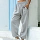 thumbnail image 2 of Mujer Pantalones holgados Pantalones deportivos casuales Joggers Pantalones Gris grueso S Hugo Pantalones holgados de mujer, 2 of 6