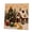 A001- Style A, variant on Christmas Decorations, Christmas Wall Decor, Bead Embroidery Canvas Wall Art for Living Room, Hanging Wall Decor, 12 X 12 Inch 3D Pearl Inlaid Santa Christmas Train Pattern 1Pc