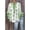 Light Pea Green, variant on Women'S Flowy Boho Tops Colorful Fancy Floral Print Blouses Dressy Casual Fall Clothes Elegant V-Neck Blouse Leaf Sleeves Soft Beige S