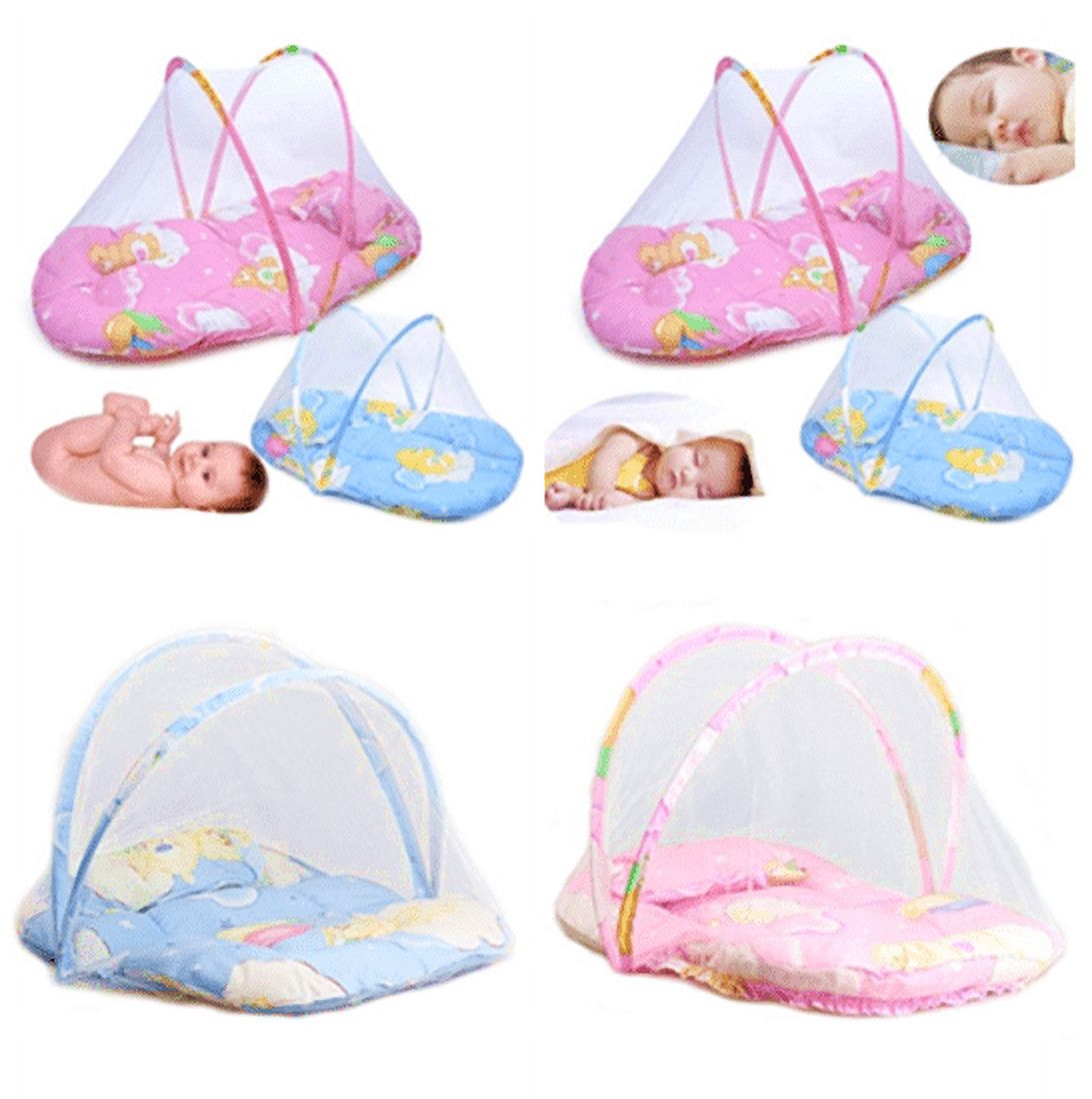 Sprifallbaby Canopy Mosquito Insect Net Tent Infant Newborn Baby Portable Folding Travel Bed Crib, Baby Accessory
