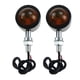 thumbnail image 2 of Nuevas luces intermitentes LED de dos lados amarillas para motocicletas Negro, 2 of 4