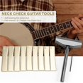 thumbnail image 5 of Juego de herramientas de luthier Herramienta de prensado de diapasón para trastes de guitarra y bajo + 9 insertos de trastes de latón Radian, 5 of 5