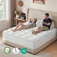 thumbnail image 4 of Dual Layer 3 Inch Mattress Topper Twin Size, Cooling Gel Memory Foam Plus Mattress Pad Cover with 8-21 Inch Deep Pocket, 4 of 9