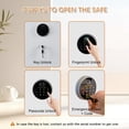 thumbnail image 7 of VALINIRT 2.0 Cu.Ft Large Home Safe,with Fireproof Waterproof Bag, Heavy Duty Fingerprint Security Safe, Built-In Drawer and Removable Shelf for Storing Valuables, 7 of 7