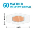 thumbnail image 4 of Nexcare Max Hold Waterproof Bandages, One Size, 60 ct, 4 of 12