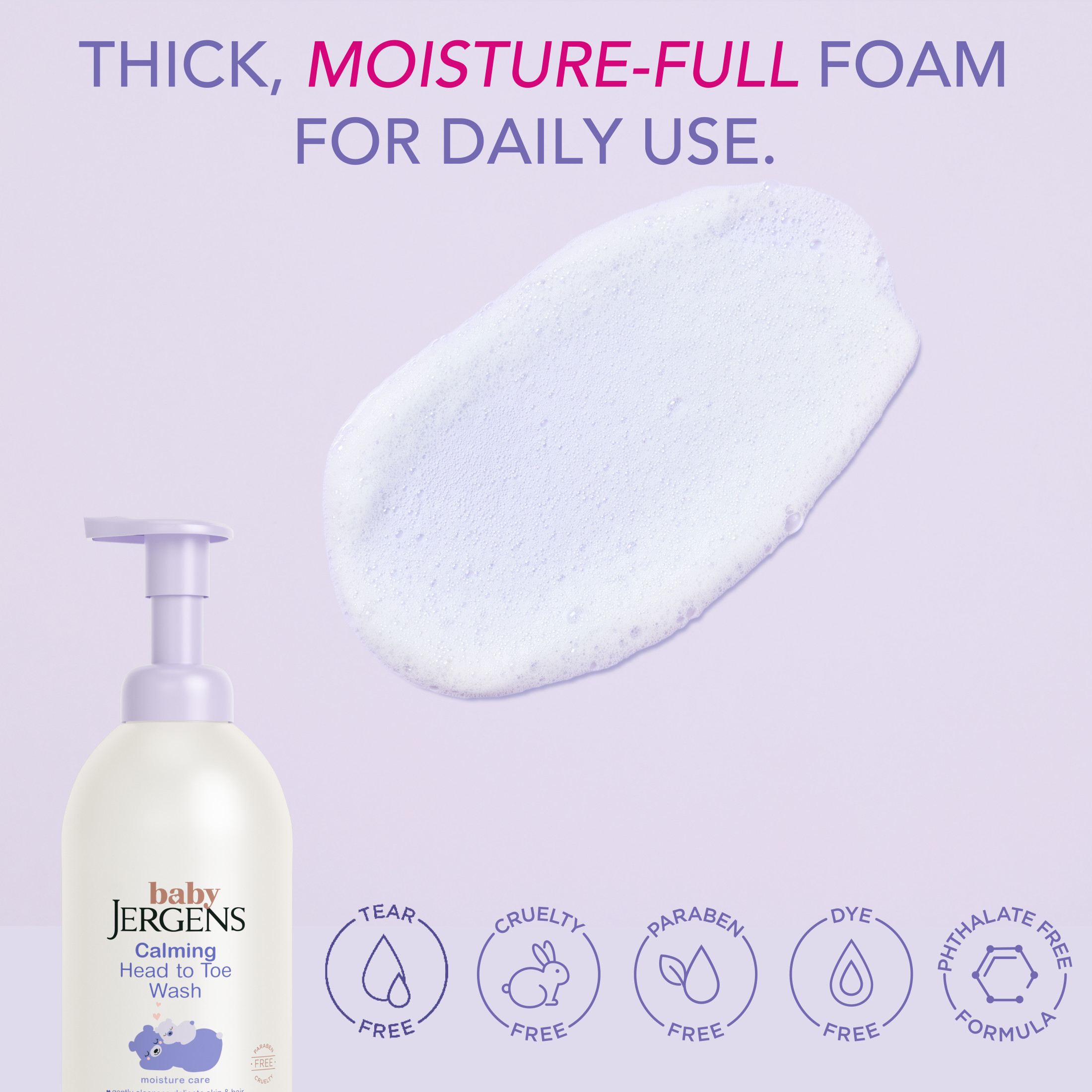 Baby Jergens Calming Head to Toe Foaming Wash photo 3
