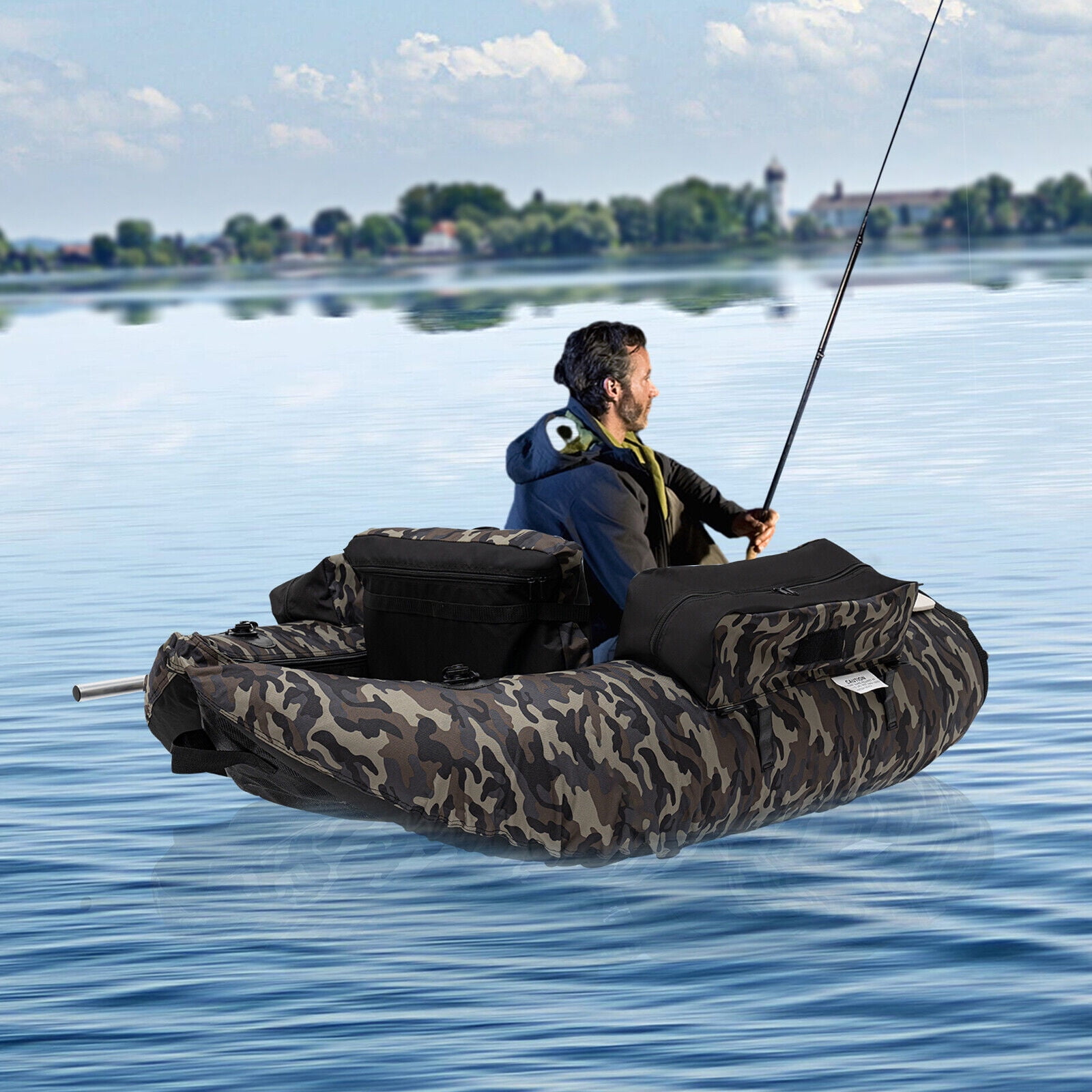 Modern Outdoor 136x105cm Inflatable Fishing Boat