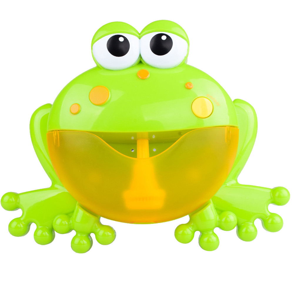 Bubble machine big frog automatic bubble maker blower music bath toys for bab WQ