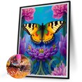 thumbnail image 2 of Pintura de diamante 5D DIY Kit de mariposa de taladro redondo completo decoración del hogar arte artesanal FLhrweasw Nuevo, 2 of 9
