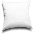 thumbnail image 4 of Throw Pillow Inserts, Set of 4 Lightweight Down Alternative Polyester Pillow, Couch Cushion, Sham Stuffer, Machine Washable. (White, 16x16), 4 of 8