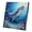 D, variant on YIKA Framed Marine Life Dot Art Canvas Wall Decor, Coastal Beach Dolphin Seashell Starfish Framed Embellished Wall Hanging for Bathroom Living Room Nautical Indoor Display