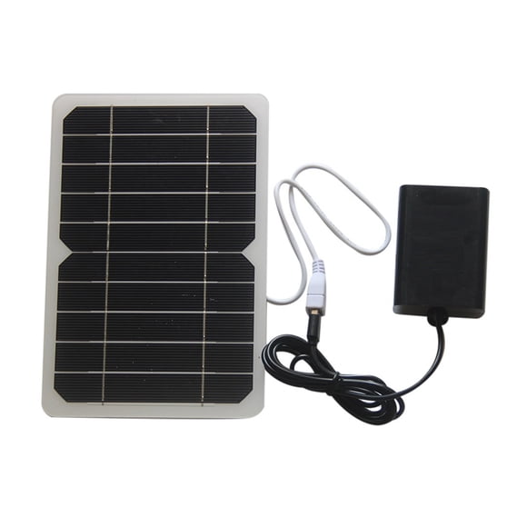 Panel solar de 5 W y 5 V, alta potencia de salida, alta eficiencia de conversión, diseño portátil, oxigenador, conjunto de paneles solares de silicio monocristalino.