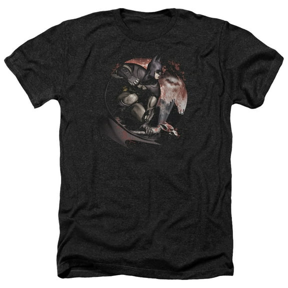 Arkham City - Blood Moon - Heather Short Sleeve Shirt - Medium